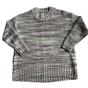 OLD NAVY Women’s Multicolor Crew Neck Oversized Long Sleeve Pullover Sweater M